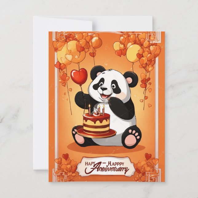 Invitación aniversario de la seliviación de Panda (Anverso)