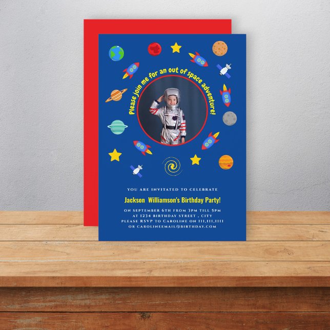 Invitación Aniversario de la temática del espacio reducido (Subido por el creador)