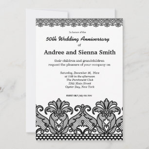 Invitación Aniversario de Lace