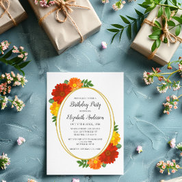 Invitación Aniversario de las floraciones de otoño