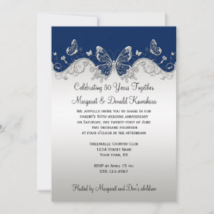 Invitación Aniversario de las mariposas de plata de la marina