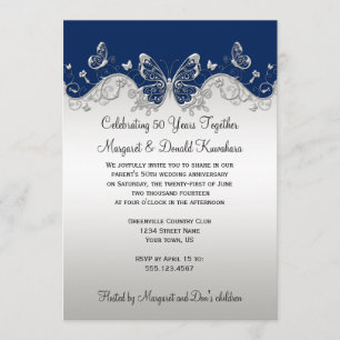 Invitación Aniversario de las mariposas de plata de la marina