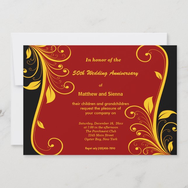 Invitación Aniversario de las naves de oro (Anverso)