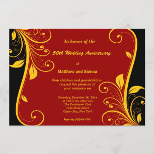 Invitación Aniversario de las naves de oro