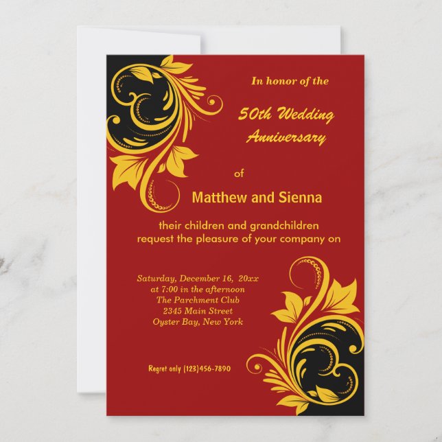 Invitación Aniversario de las naves de oro (Anverso)