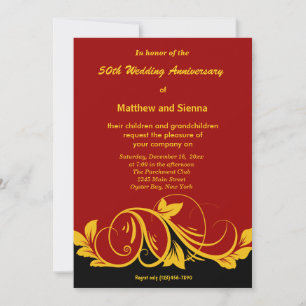 Invitación Aniversario de las naves de oro