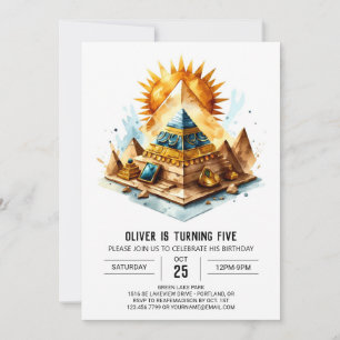 Invitación Aniversario de las Pirámides de la Antigüedad de l