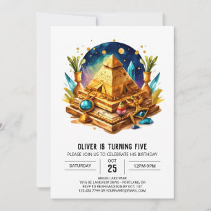 Invitación Aniversario de las Pirámides de la Elegante Acuare