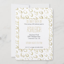Invitación Aniversario de los Círculos del Resumen de Oro