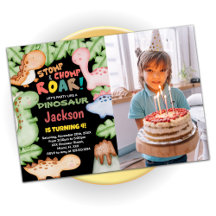 Aniversario de los dinosaurios azules amarillos ne