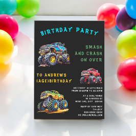 Invitación Aniversario de los niños de los camiones de la div