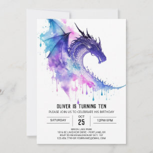 Invitación Aniversario de los niños del Pequeño Dragón