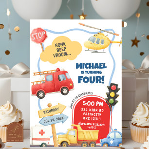 Invitación Aniversario de los niños del transporte