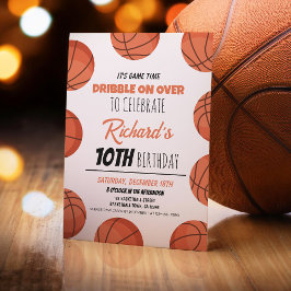 Invitación Aniversario de los niños deportivos de baloncesto 