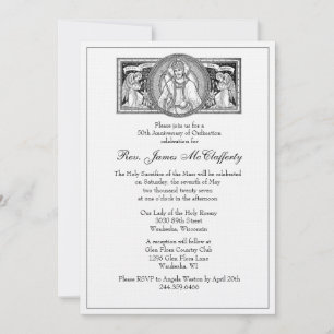 Invitación Aniversario de Ordenación Sacerdotal del Elegante