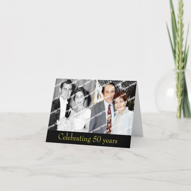 Invitación Aniversario de Oro del Pasado y Presente (Anverso)