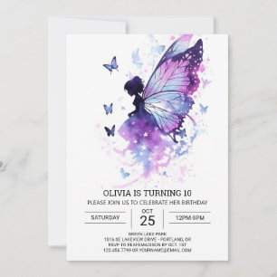 Invitación Aniversario de un grandioso y encantador hadas