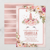 Aniversario de unicornio de oro de Rosa espumoso /