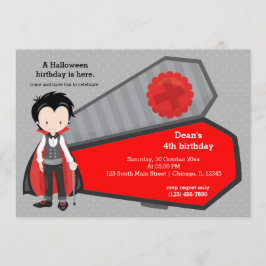 Invitación Aniversario de vampiro lindo