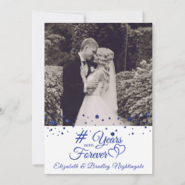 Invitación Aniversario de Zafiro AÑOS HACIA LA ETERNIDAD Foto