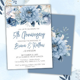 Invitación Aniversario del 5º Aniversario de la Floral Azul D