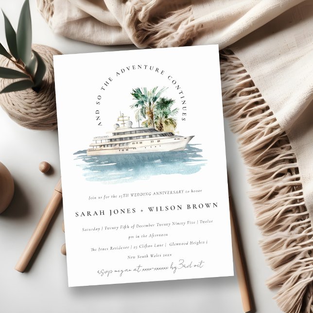 Invitación Aniversario del Aniversario de la palma del crucer (Subido por el creador)