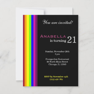 Invitación Aniversario del Arcoiris 21