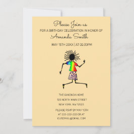 Invitación Aniversario del arte africano, la danza y el amor