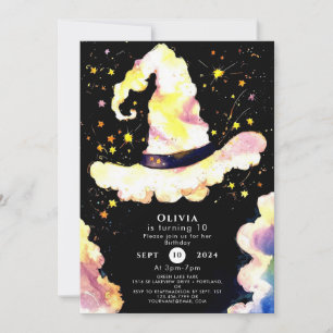 Invitación Aniversario del Asistente Mágico para Niños y Pare