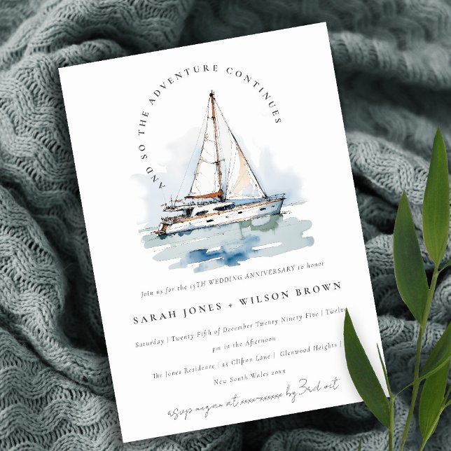 Invitación Aniversario del Boda de la navegación marítima de  (Subido por el creador)