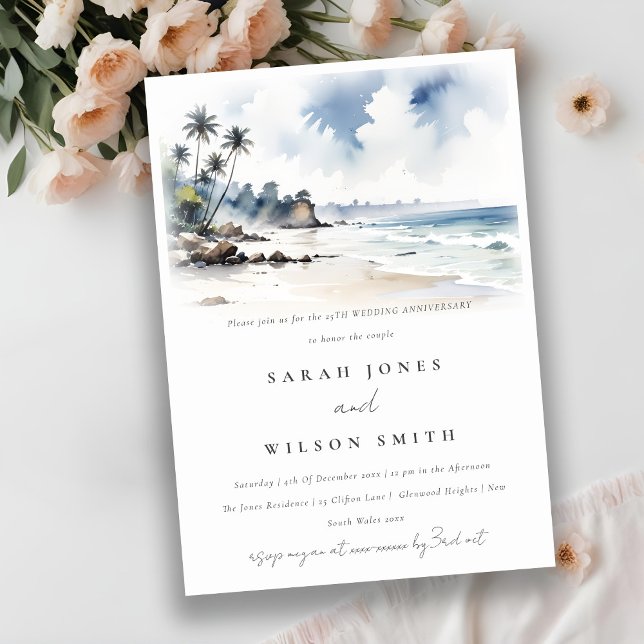 Invitación Aniversario del Boda de las Palmeras de Playa Cost (Subido por el creador)