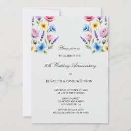 Invitación Aniversario del boda del 50° aniversario de Grey