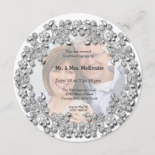 Invitación Aniversario del Boda del Diamante