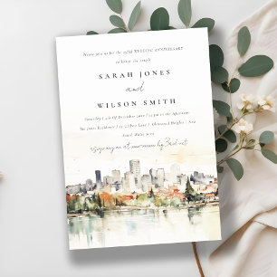 Invitación Aniversario del Boda del Fuego de la ciudad de Por