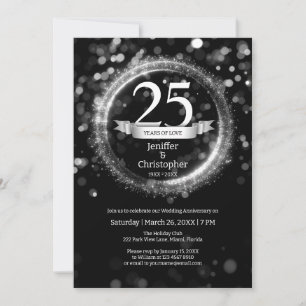 Invitación Aniversario del Boda del nombre del año de edición