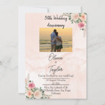 Aniversario del Boda floral de crema rosa brillant