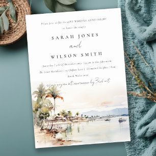 Invitación Aniversario del Boda paisajístico de Montego Bay J