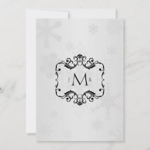 Invitación Aniversario del Boda Winter Wonderland