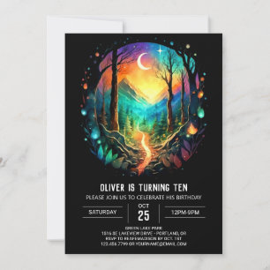 Invitación Aniversario del Boho elegante de la cabaña