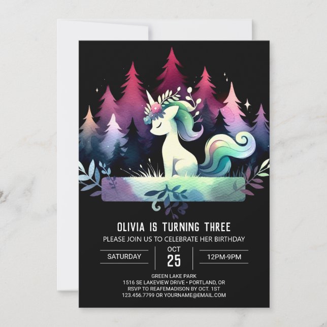 Invitación Aniversario del Caballo con Encanto (Anverso)