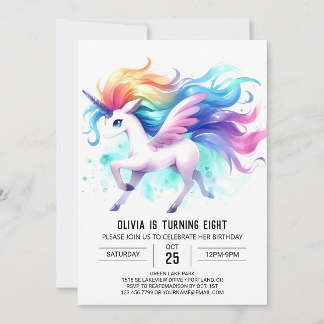 Invitación Aniversario del Caballo de Niños Rústicos (Anverso)