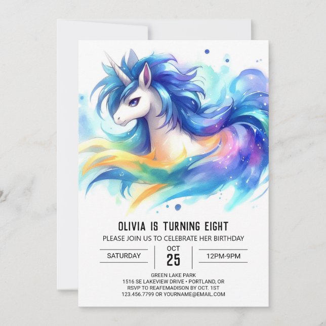Invitación Aniversario del Caballo Digital Rustico (Anverso)