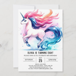 Invitación Aniversario del caballo editable ruso