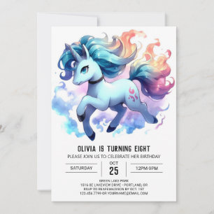Invitación Aniversario del caballo en línea encantado