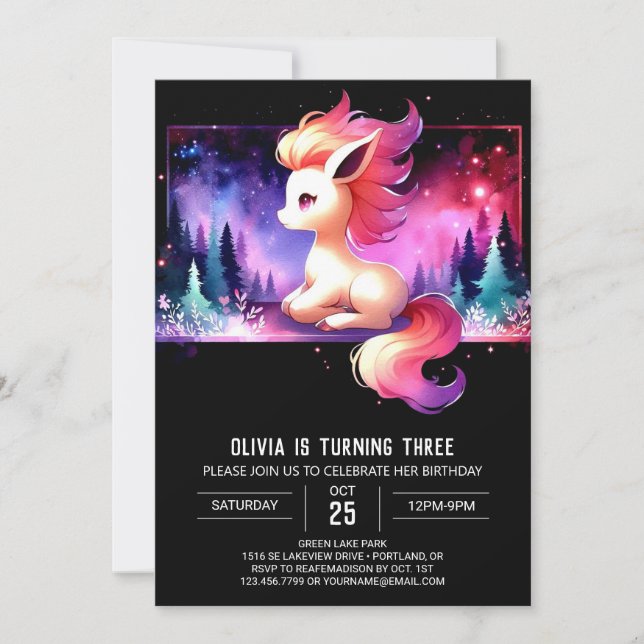 Invitación Aniversario del Caballo Pequeño (Anverso)