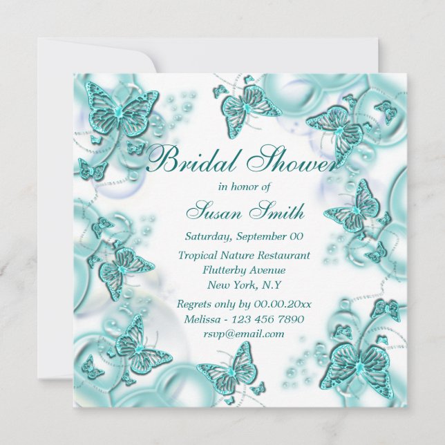 Invitación Aniversario del compromiso del boda blanco azul (Anverso)