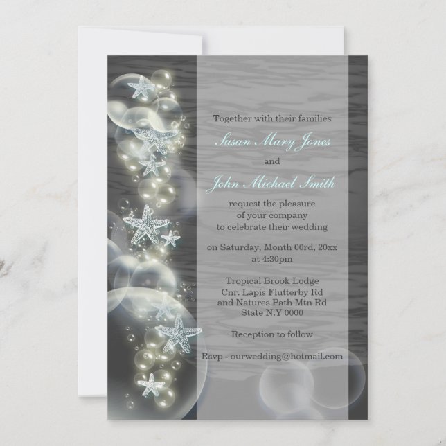 Invitación Aniversario del compromiso del boda gris azul (Anverso)