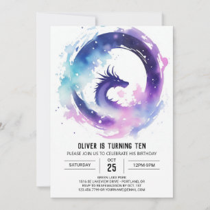 Invitación Aniversario del Dragón Encantado