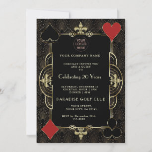Invitación Aniversario del Fiesta corporativo de Gold Casino