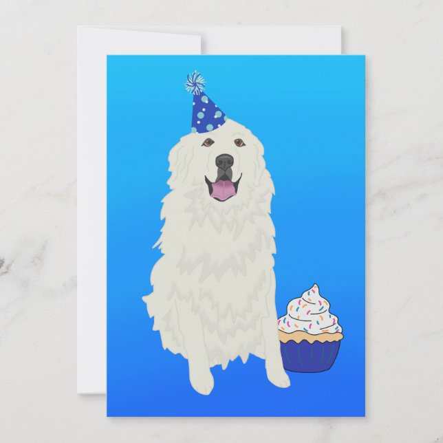 Invitación Aniversario del Gran personalizable de los Pirineo (Anverso)